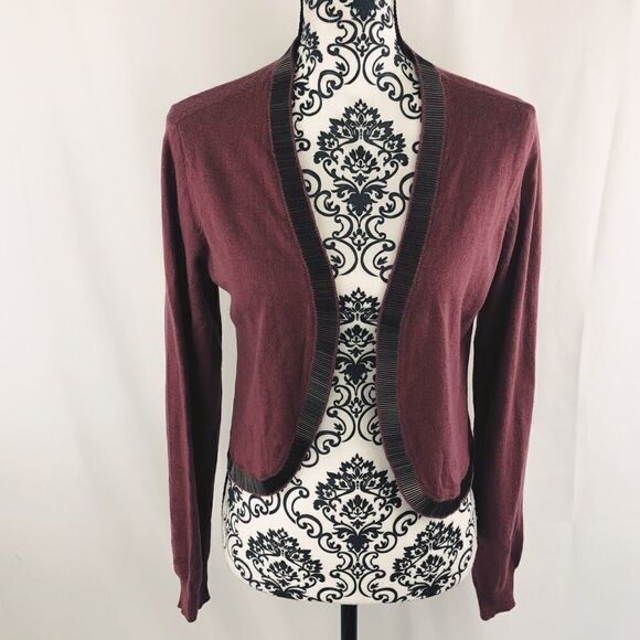 Soft Surroundings Metallic Merino Wool Cardigan - Picture 1 of 8